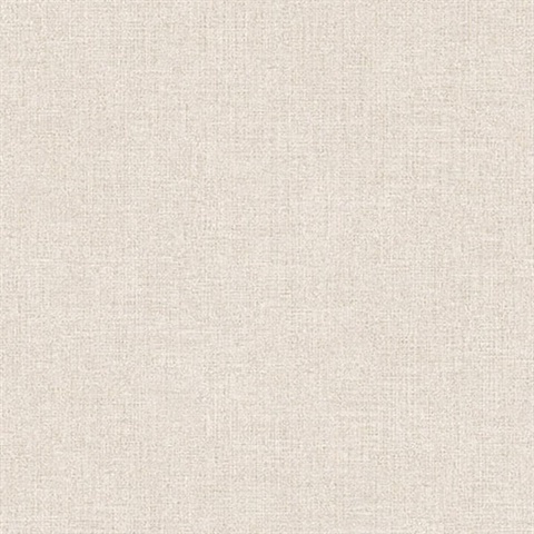 Tweed Cream Faux Fabric Wallpaper