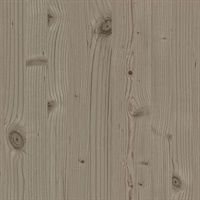 Uinta Taupe Wooden Planks Wallpaper