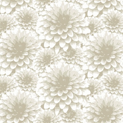 Umbra Beige Floral Wallpaper