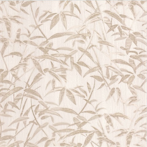 Vanda Cream Milano Leaves Wallpaper