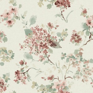 Veiled Garden Sky Blue Wallpaper