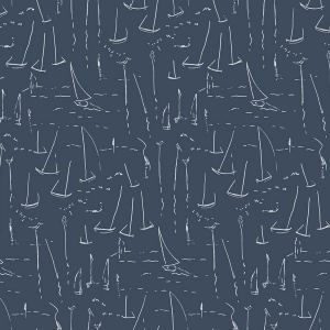 Vermillion Coast Ultramarine Wallpaper