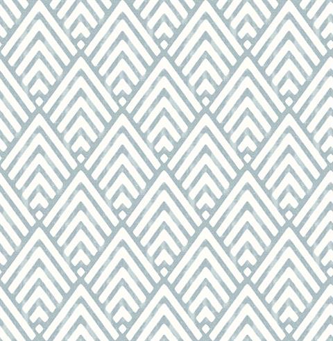Vertex Blue Diamond Geometric Wallpaper