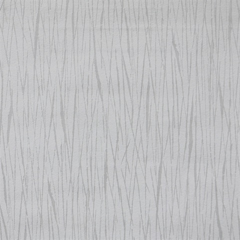Vertical Twigs Paintable Wallpaper - White