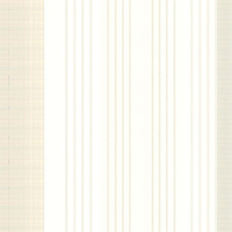 Vickie Cream Stripe Wallpaper