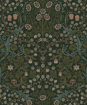 Victorian Garden Floral Prepasted Wallpaper
