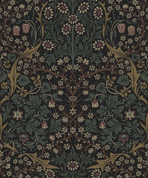 Victorian Garden Floral Prepasted Wallpaper