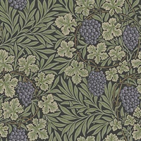 Vine Green Woodland Fruits Wallpaper