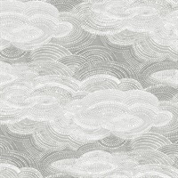 Vision Grey Stipple Clouds Wallpaper