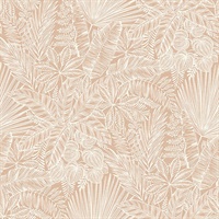 Vita Blush Botanical Wallpaper