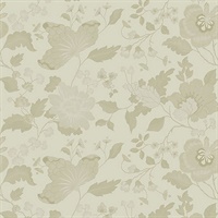 Vittoria Gold Floral Wallpaper