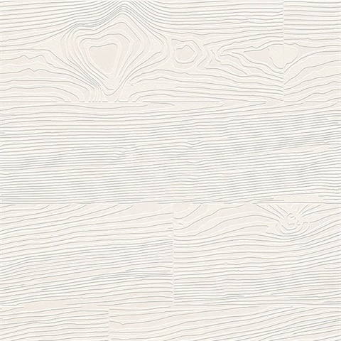 Wade White Planks Paintable Wallpaper