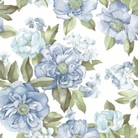 Watercolor Floral Bouquet Peel & Stick Wallpaper