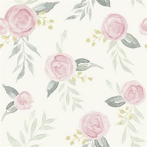 Watercolor Roses Wallpaper