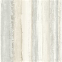 Watercolor Stripe Tan P & S Wallpaper