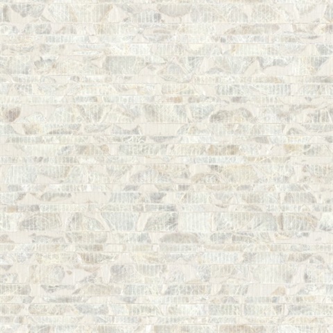 White Pearl Capiz Offering Wallpaper