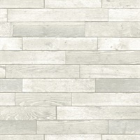 White Warehouse Planks Peel & Stick Wallpaper