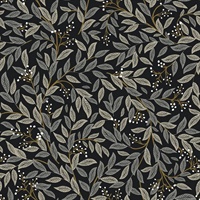 Willowberry Black Wallpaper