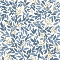 Willowberry Blue Wallpaper