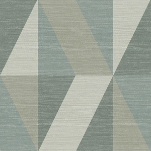 Winslow Slate Geometric Faux Grasscloth Wallpaper