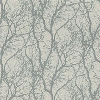 Wiwen Grey Tree Wallpaper