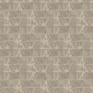 Woodcut Black & Linen Wallpaper