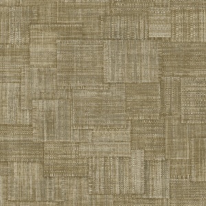 Woven Blocks Beige Wallpaper