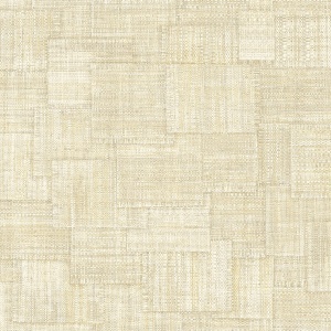 Woven Blocks Beige Wallpaper