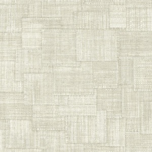 Woven Blocks Beige Wallpaper