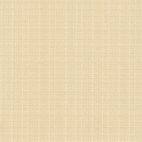Woven Crosshatch Wallpaper - Beige