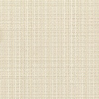 Woven Crosshatch Wallpaper - Crème
