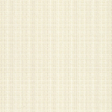 Woven Crosshatch Wallpaper - White