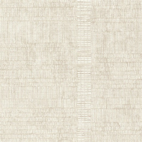 Woven Stripe Wallpaper - Ivory