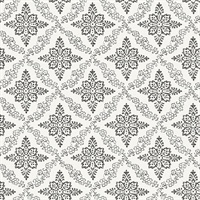 Wynonna Black Geometric Floral Wallpaper
