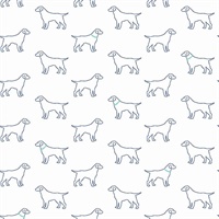Yoop Off-White Dog Wallpaper
