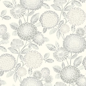 Zalipie Apricot Floral Trail Wallpaper