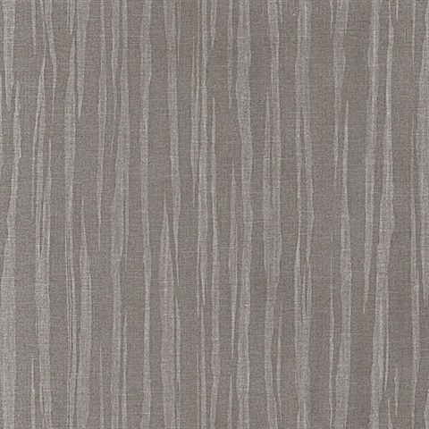 Zayne Dark Grey Organic Stripe Wallpaper