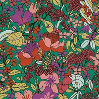 Zetta Multicolor Floral Riot Wallpaper