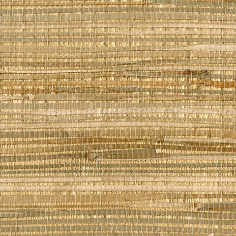 Zoho Neutral Foil Grass Wallpaper
