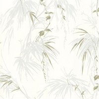 Zumi Blue Palm Leaves Wallpaper