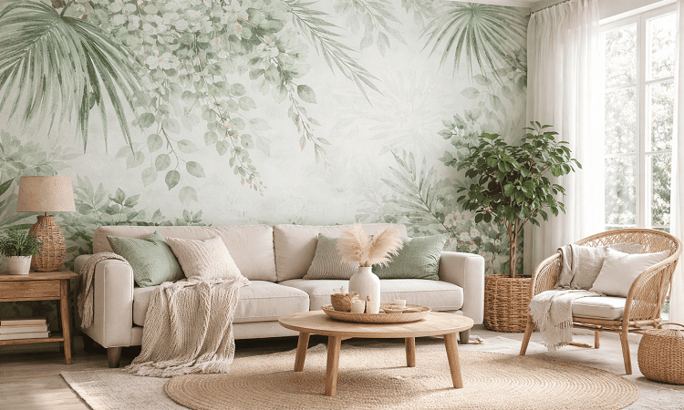 Nature-Inspired Wallpaper Designs for a Calm, Inviting Home